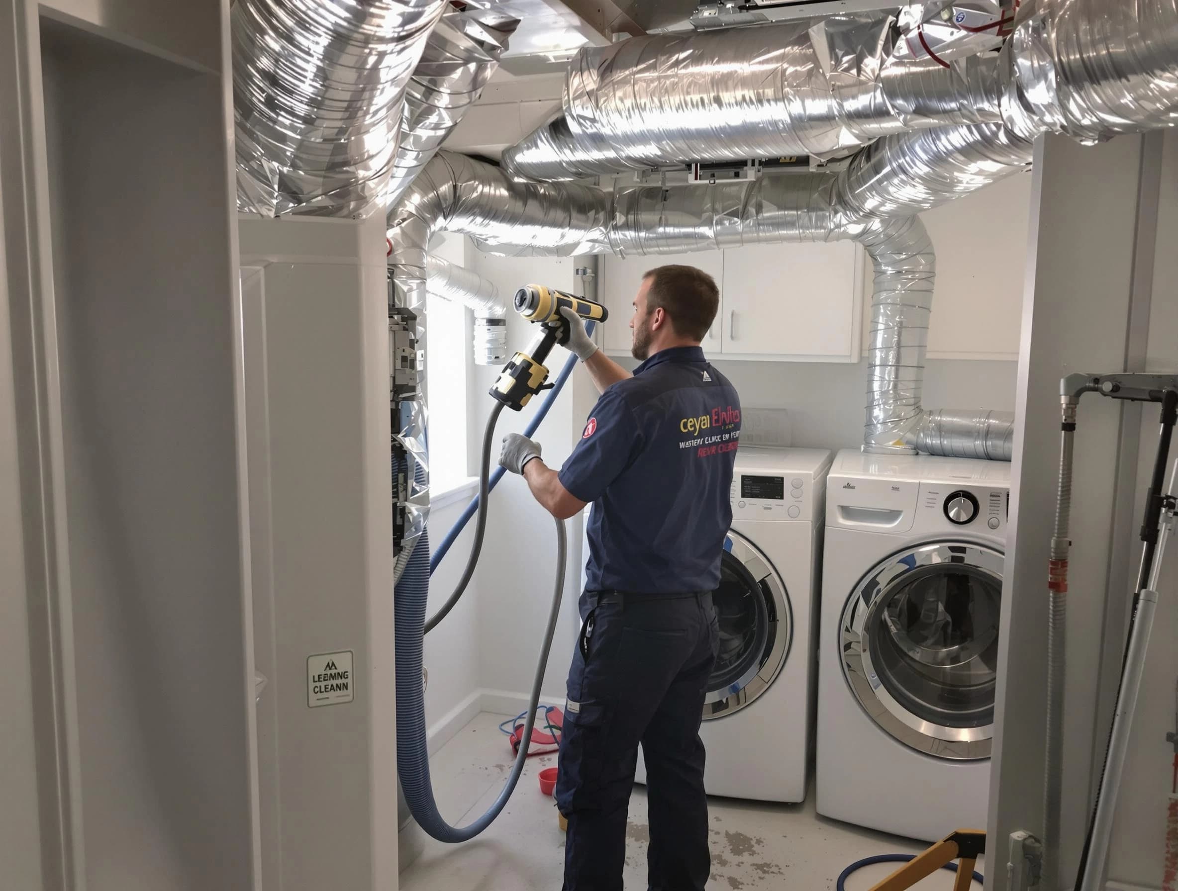 Cullman Dryer Vent Cleaning specialist using advanced equipment for thorough duct cleaning in Cullman