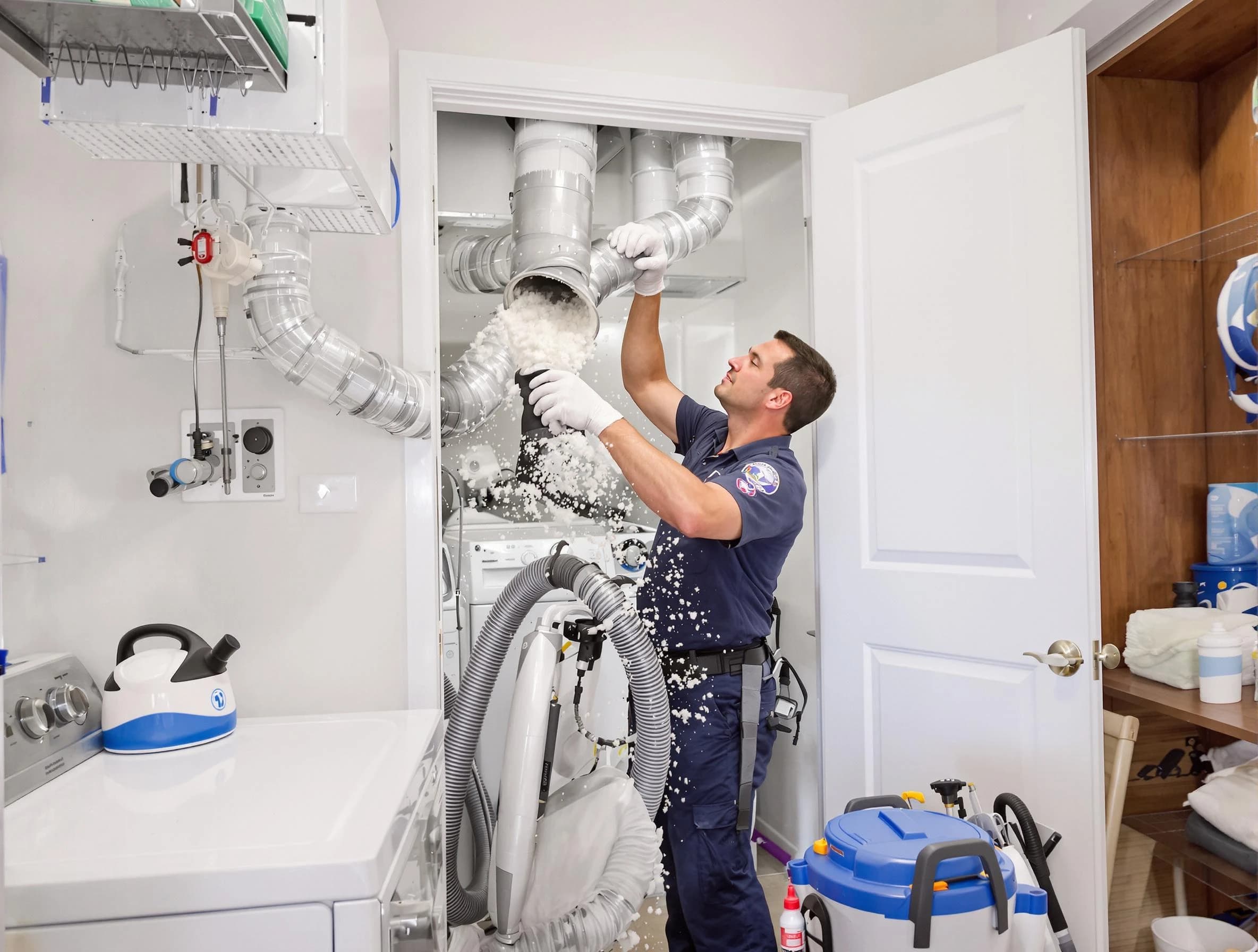 Cullman Dryer Vent Cleaning technician delivering thorough residential dryer vent cleaning service in Cullman